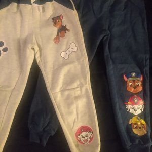 2 pair of Paw patrol sweatsuits